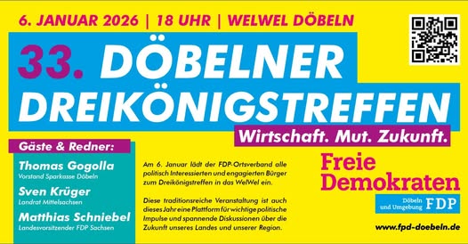Einladung 33. Döbelner Dreikönigstreffen